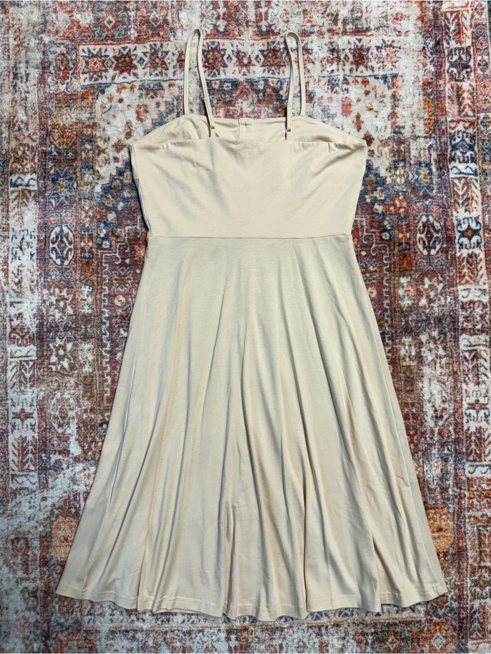 Berydress Beige Button Front Midi Sundress Size Medium NWT - Picture 2 of 8